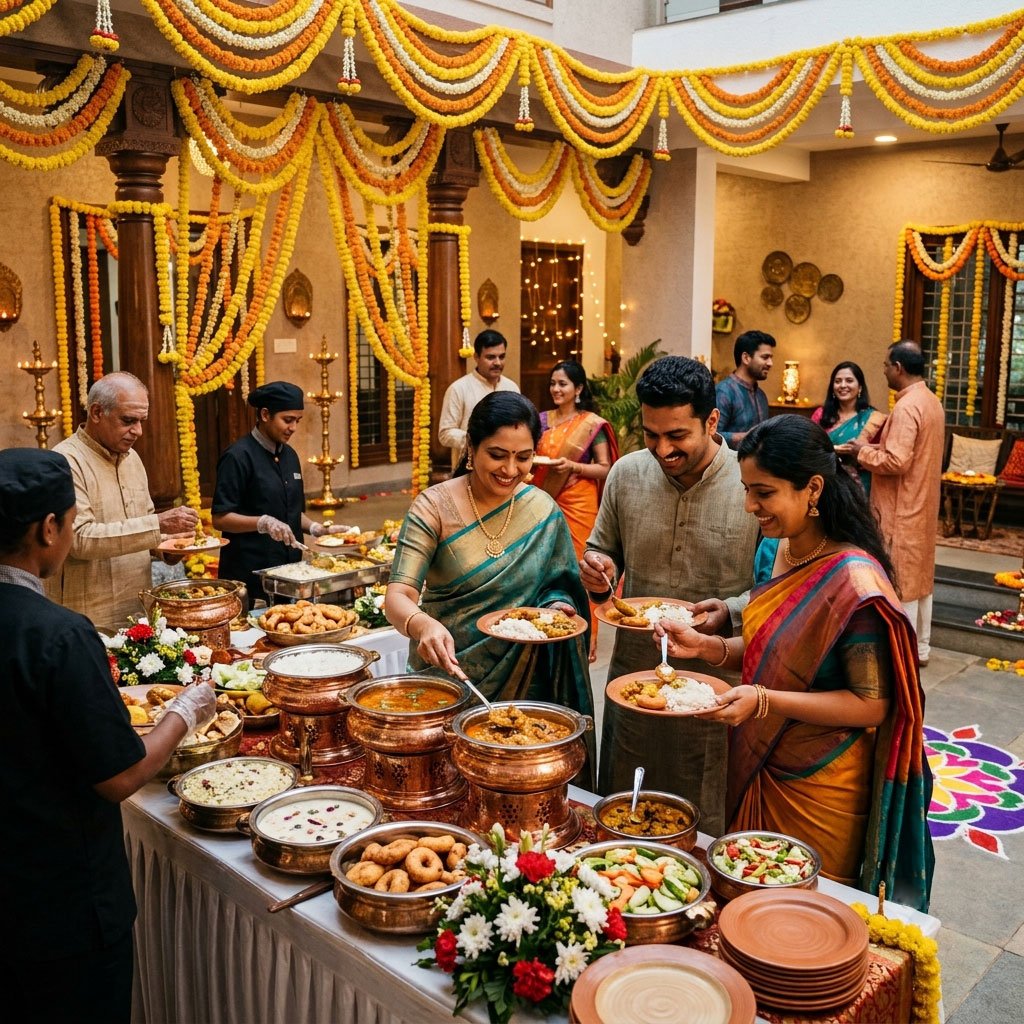 Housewarming catering by chaithanya catering bangalore